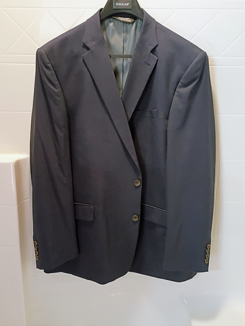 Men's J.M. Haggar Premium Classic Fit Stretch Suit Jacket Medium Dark Navy